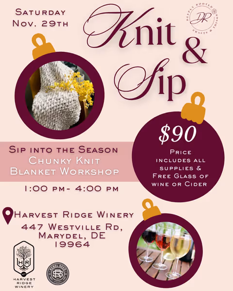 Chunky Knit Blanket Workshop (11/29/25 @ 1:00)